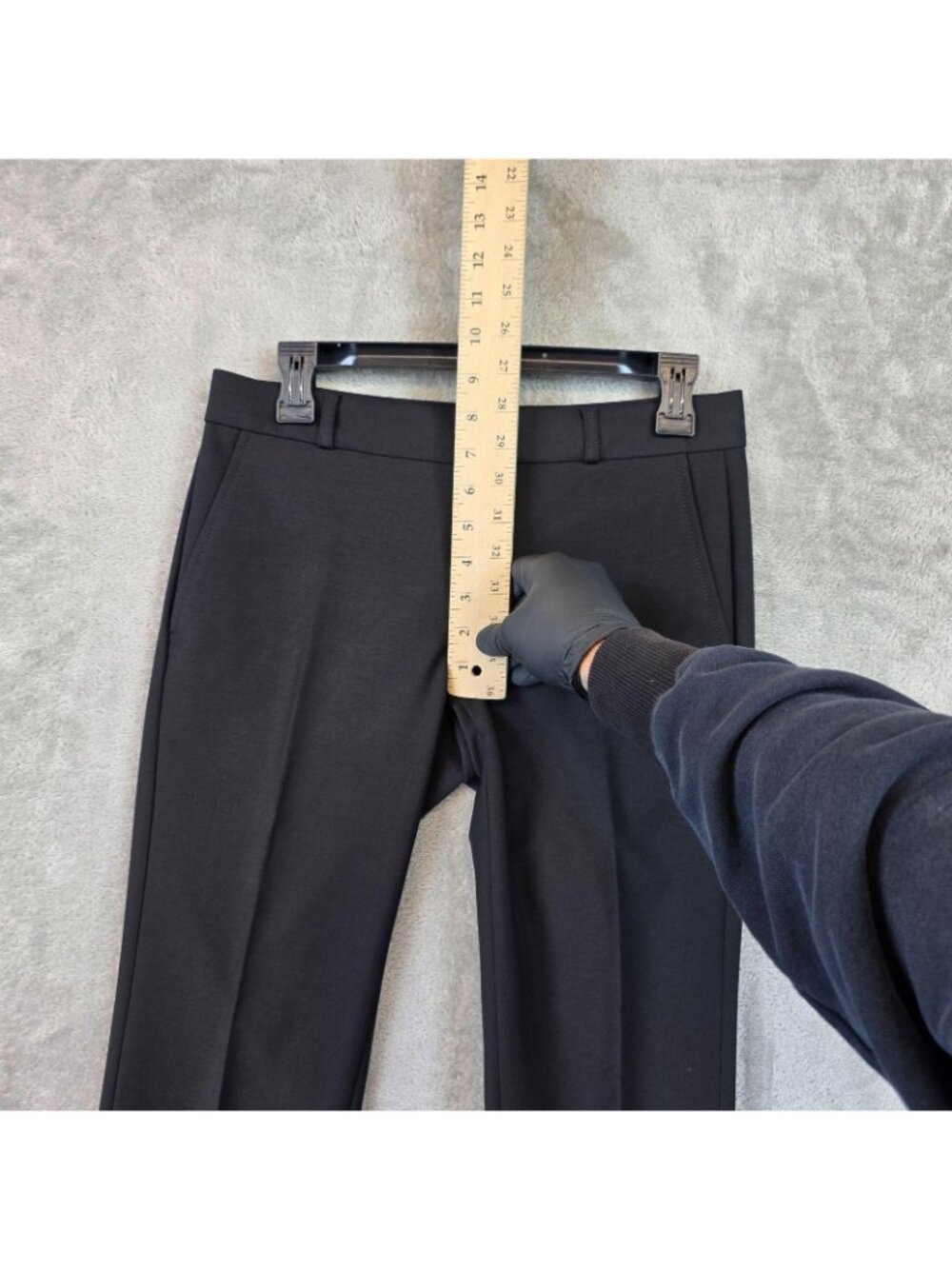 Banana Republic Ryan Dress Pants Womens 2 Petite Black Twill Stretch Work Office - Picture 8 of 13